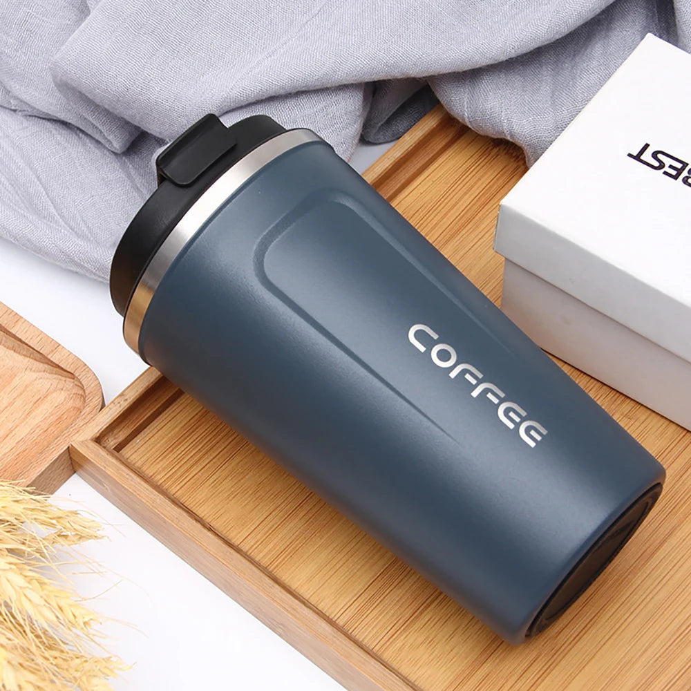 Travel Coffee Cup with Cover | Stainless Steel | Insulated | Portable