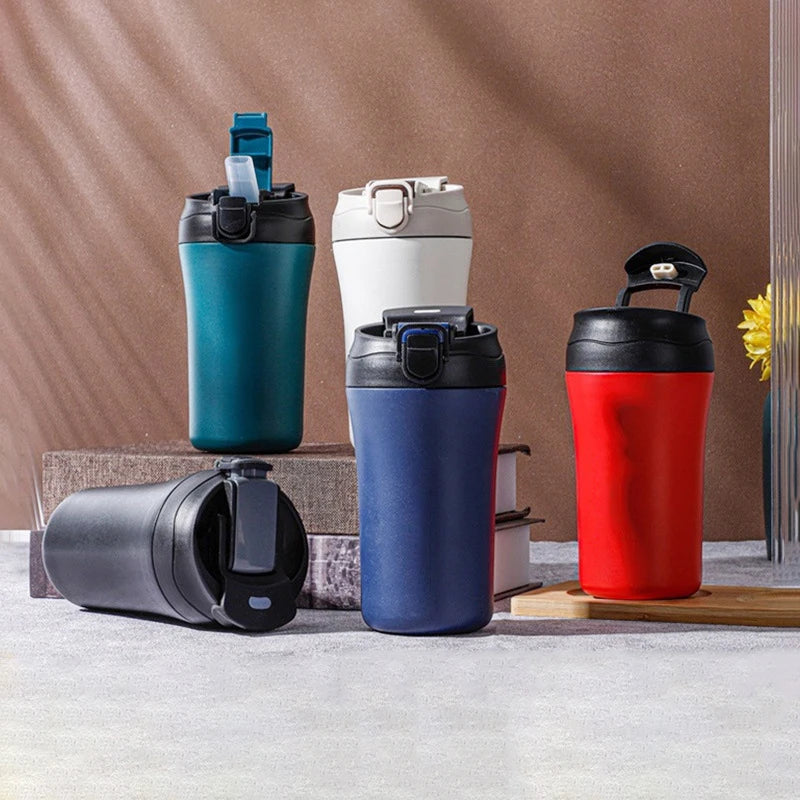 Stainless Steel Coffee Thermos Mug Portable Tea Tumbler Cups Leak Proof Car Vacuum Flasks Outdoor Travel Thermal Water Bottle