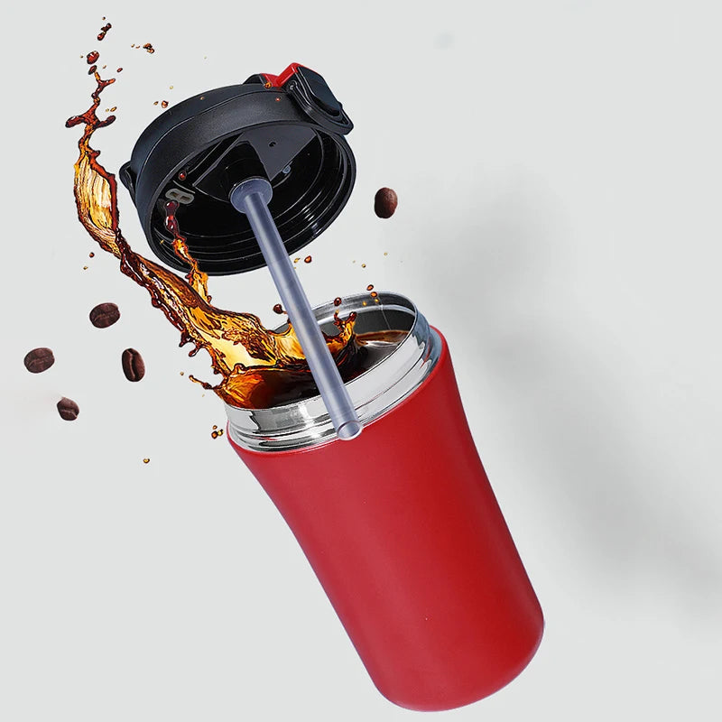 Stainless Steel Coffee Thermos Mug Portable Tea Tumbler Cups Leak Proof Car Vacuum Flasks Outdoor Travel Thermal Water Bottle