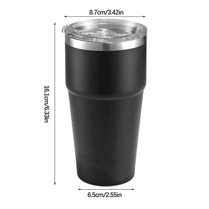 Vacuum Insulated Cup 20oz Travel Mug With Lid Travel Mug Insulated Mug Thermal Cup Stainless Steel Coffee Cup For Outdoor Gym