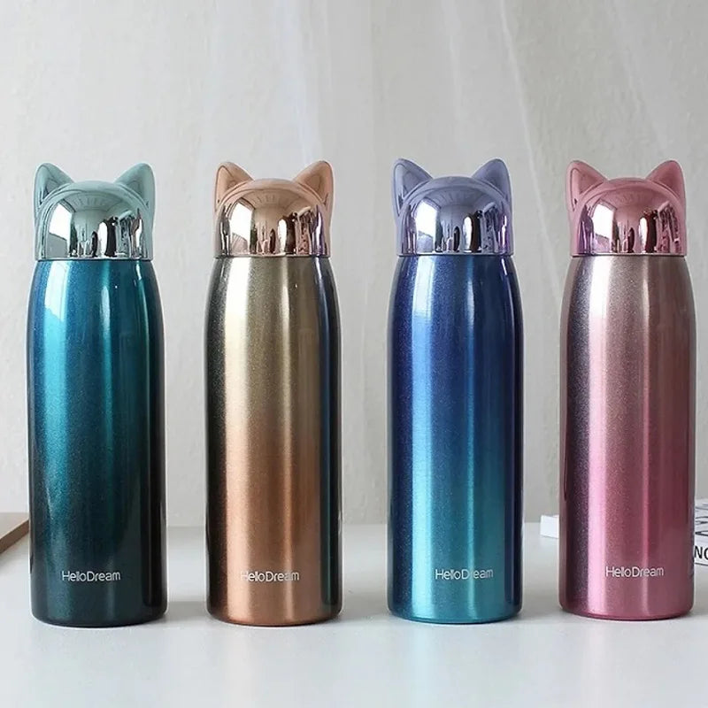 300ml Personalized Mug Steel Water Bottle Small Coffee Thermos Cup With Lid Thermal and Hot Bottles.