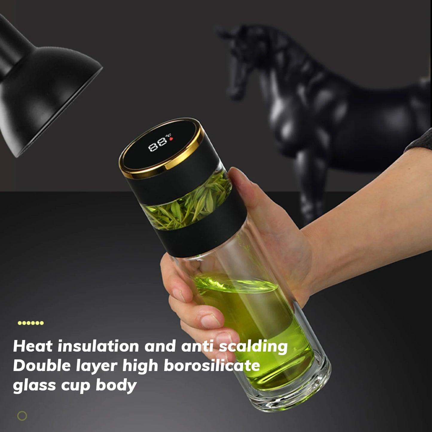 350ml Tea Infuser With Temperature LED Display