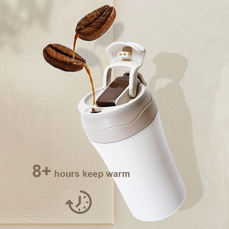 Stainless Steel Coffee Thermos Mug Portable Tea Tumbler Cups Leak Proof Car Vacuum Flasks Outdoor Travel Thermal Water Bottle