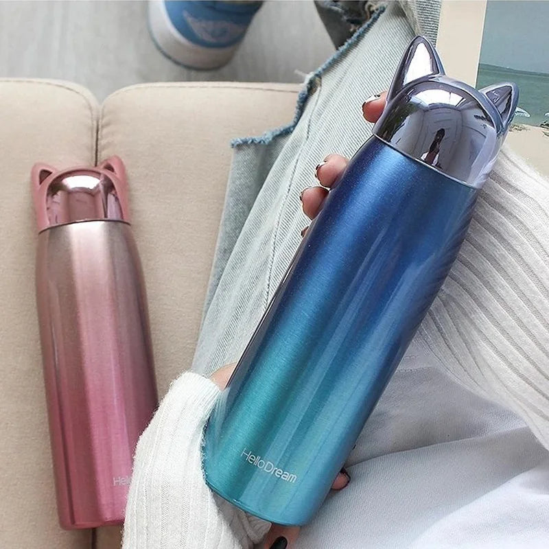 300ml Personalized Mug Steel Water Bottle Small Coffee Thermos Cup With Lid Thermal and Hot Bottles.